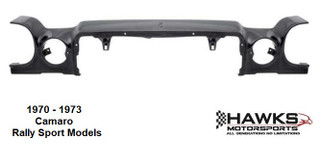 1970 - 1973 Camaro Rally Sport Upper nose header panel NEW.