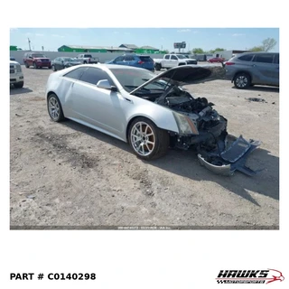 Front right three-quarter view of 2012 Cadillac CTS-V coupe donor parts car, stock C0140298