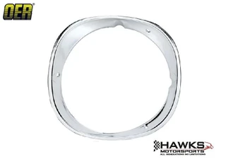 1970-1973 Camaro LH Driver Side Headlight Bezel Polished Anodized Aluminum OER 3962943