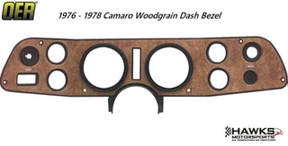 1976-1978 Camaro Woodgrain Dash Instrument Carrier Bezel OER - 365645