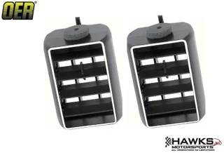 1979-1981 Camaro Center Dash Bezel Mounted A/C Vent Deflectors Factory Air Conditioning, SOLD AS A PAIR OER - 377543