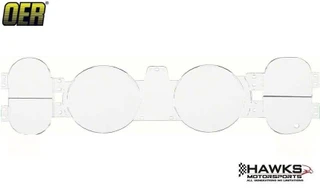 1970-1981 Camaro Instrument Panel Gauge Lens, Clear Acrylic, OER - 3999485