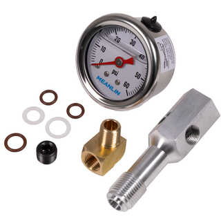 1985-1997 Camaro/Firebird Old School Fuel Pressure Gauge Adapter & 0-30psi Gauge, SPR Performance