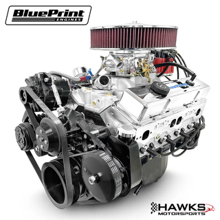 BluePrint Engines GM Small Block Compatible 383 C.I. Deluxe Dressed - Black Pulley Kit - Carbureted, BluePrint Engines (BP38318CTC1DK) Hawks Motorsports