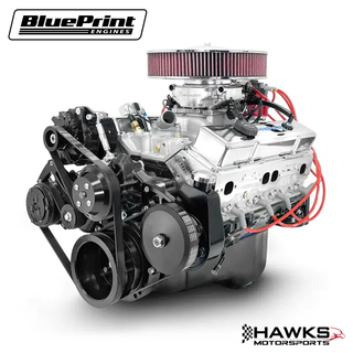 BluePrint Engines GM Small Block Compatible 383 c.i. Engine - 436 Horsepower - Deluxe Dressed - Black Pulley Kit - Fuel Injected, BluePrint Engines (BP38318CTFDK) Hawks Motorsports