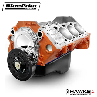 GM Small Block Compatible 383 c.i. Engine - Power Adder - Short Block Plus, BluePrint Engines (BP38321SP) Hawks Motorsports
