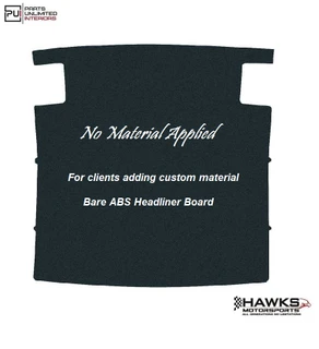1974-1981 Camaro Firebird Trans Am ABS Hardtop Headliner Board with Seat Belt Retractor Cut-Outs, Bare Uncovered No Material Applied, PUI - HLB00