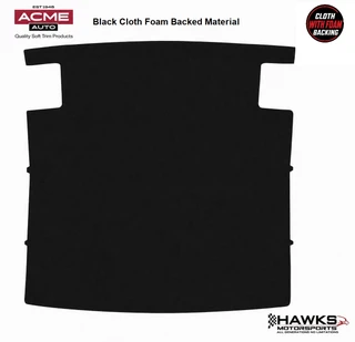 1974-1981 Camaro Firebird Trans Am ABS Hardtop Headliner Board, Black Foam Backed Cloth, Acme - AFH21-1559