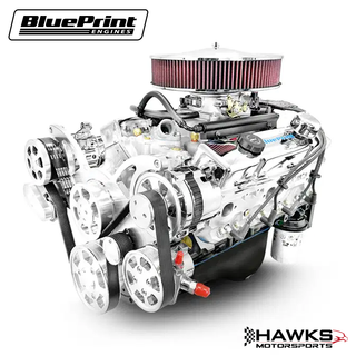 BluePrint Engines GM Small Block Compatible 400 c.i. Engine - 500 Horsepower - Deluxe Dressed - Polished Pulley Kit - Multi-Port Fuel Injected, BluePrint Engines (BP4002MPFIK) Hawks Motorsports