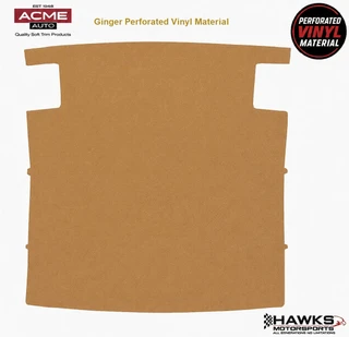 1974-1981 Camaro Firebird Trans Am Ginger Foam-Backed Perforated Vinyl ABS Hardtop Headliner Board with Upper Seat Belt Retractor Cutouts, Acme AFH21-FBH7