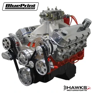 PS502CTFK GM Big Block Compatible 502 C.I. Pro Series Engine - 627 Horsepower - Deluxe Dressed - Polished Pulley Kit - Fuel Injected - BluePrint Engines (PS502CTFK)