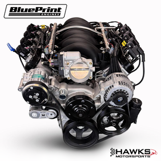 BLS3768TKX GM LS Compatible 376 C.I. Engine & TKX 5-Speed Manual Transmission - 510 Horsepower - Standard Edition Builder Series - Holley Terminator X EFI System - BluePrint Engines (BLS3768TKX)