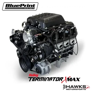 PSLS3769SCTK GM LS Compatible 376 C.I. Pro Series Engine - 700 Horsepower - Magnuson TVS2650 Supercharger - Deluxe Dressed - Natural Pulley Kit - Holley Terminator X EFI System - BluePrint Engines (PSLS3769SCTK)