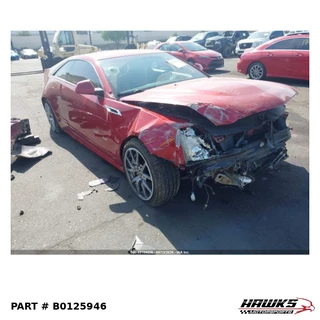 Front left three-quarter view of 2011 Cadillac CTS-V sedan donor parts car, stock B0125946