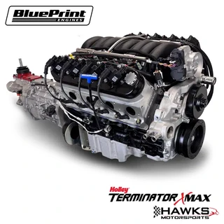 BLS4273T56 GM LS Compatible 427 c.i. Engine and T56 Manual Transmission - 605 Horsepower - Standard Edition Builder Series - Holley Terminator X EFI System - BluePrint Engines (BLS4273T56)