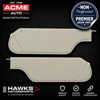Correct applications include:

1970 Chevrolet Camaro coupe with standard-style non-perforated sun visors
1970 Pontiac Firebird coupe with standard-style non-perforated sun visors
1970 Pontiac Firebird Esprit with applicable standard-style sun visors
1970 Pontiac Firebird Formula with applicable standard-style sun visors
1970 Pontiac Firebird Trans Am with applicable standard-style sun visors