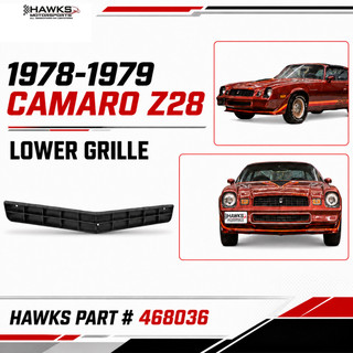 1978-1979 Chevrolet Camaro Z28 & Rally Sport Black Lower Front Grille, OER 468036