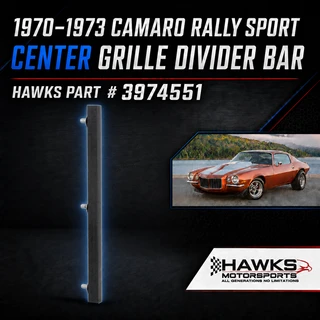 1970-1973 Chevrolet Camaro Rally Sport Front Grille Divider Center Bar OER 3974551