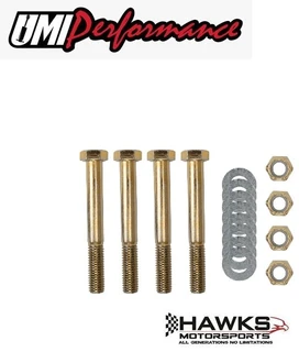 1967-1969 Camaro and Firebird front lower control-arm Grade 8 bolt, washer, and locking-nut hardware kit by UMI Performance, UMI-4001