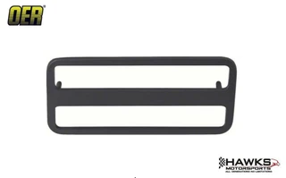 Front detail of OER 479083 right-hand front side marker lamp bezel for Pontiac Firebird