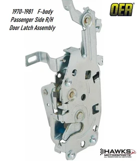 1748553 passenger-side door latch for 1970-1981 Camaro Firebird and Trans Am