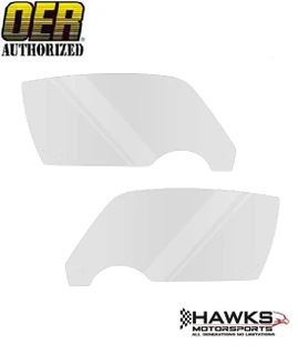 OER FD4704 and FD4703 clear driver- and passenger-side door-glass pair for a 1970-1981 Camaro, Firebird or Trans Am