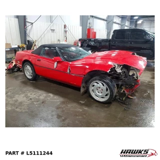  Front right three-quarter view of 1990 Chevrolet Corvette donor parts car, stock L5111244