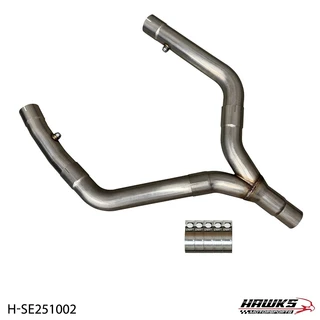 Complete aftermarket performance exhaust stainless steel off-road Y-pipe for 1998–2002 Camaro and Firebird LS1 applications.