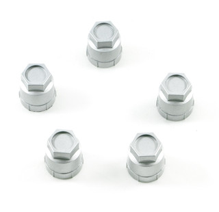 82-2002 Camaro / Firebird Silver Wheel Lug Nut Plastic Cap, Set of 5