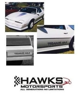 1984 Pontiac Firebird Trans Am 15th Anniversary Edition Blue Decal and Stripe Kit, Phoenix Graphix 8415TH