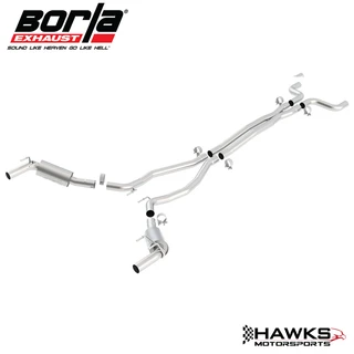 140378 2010-2013 Chevrolet Camaro SS 6.2L V8 ATAK Cat-Back Exhaust System, T-304 Stainless Steel, Borla (140378) Hawks Motorsports