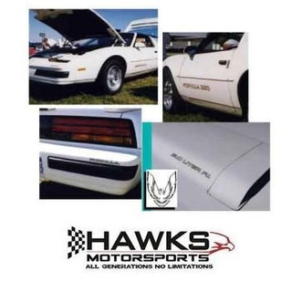 1987-1990 Pontiac Firebird Formula 5.0 Liter F.I. Exterior Identification Decal Kit, Phoenix Graphix 8790F 