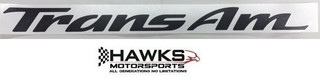 1993-2002 Pontiac Firebird Trans Am Raised Door Emblem Lettering Overlay Decals, Pair, Phoenix Graphix 9302TADN