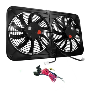 82-02 Camaro/Firebird Dual Fan Kit 12" Fans 3, 100 CFM w/ Harness