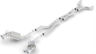 Stainless Steel, 2012-2015 Camaro ZL1 Borla S-Type Exhaust System, Stainless Steel, Split Rear Exit, 6.2L