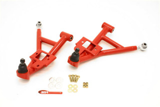 93-02 Camaro/Firebird Tubular Front Lower A-Arms, DOM, Adjustable, Polyurethane/Rod End Combo, 1" Lowering, BMR 