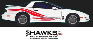 1993-2002 Firebird Decal & Side Feathers, 1999 Pace Car Style 