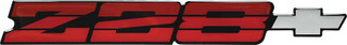 85-86 Camaro Z28 Tri-Color Dark Red Rear Bumper Emblem