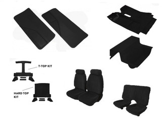 85-90 Firebird Black Cloth Interior Kit