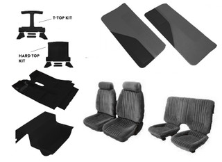 85-90 Firebird Charcoal Cloth Interior Kit
