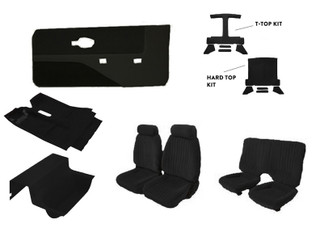 87-92 Firebird Black Cloth Interior Kit