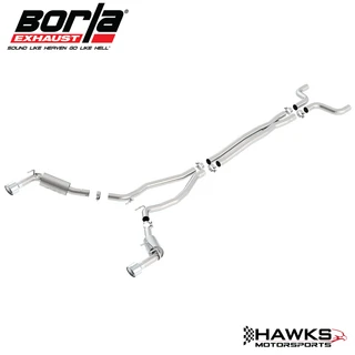 140532 2014-2015 Chevrolet Camaro SS 6.2L ATAK Cat-Back Exhaust System, Borla (140532) Hawks Motorsports