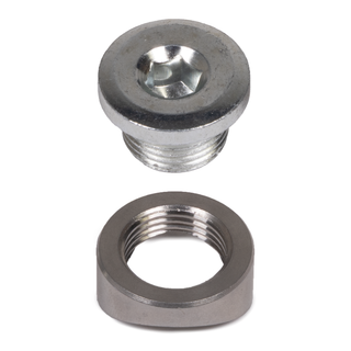 O2 Oxygen Sensor Weld-On Steel Bung & Plug - M18 x 1.5 Thread