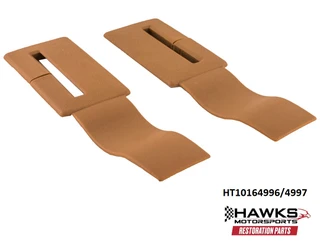  Close-up of the defining selection detail on seat belt headliner trim for 1988-1992 Camaro / Firebird