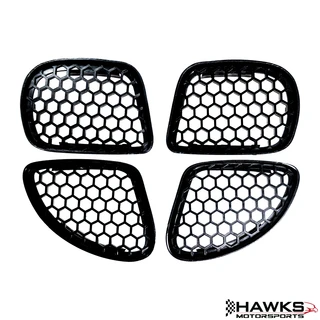 1998-2002 Firebird Fender Grille Set, Top & Bottom, New Reproduction | HTFBGLS
