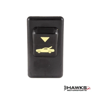 1990-1992 Camaro Hatch/Trunk Release Switch, Reproduction, Yellow Font | HT10098782