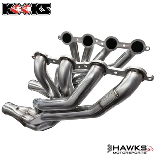 Complete set of Kooks 2-inch stainless steel long tube headers for the 2014-2015 Chevrolet Camaro Z/28 LS7