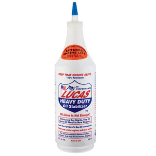 Lucas Heavy Duty Engine Oil Stabilizer Additive, 1 Quart Bottle, Single 