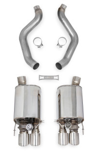 2005-2008 Corvette C6/Z06 Axle-Back 3" Exhaust w/Dual Mode (NPP) Muffler, Hooker BlackHeart 