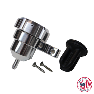 Universal Clutch Reservoir w/ Bracket & Cap, Billet Aluminum, Hawks Motorsports